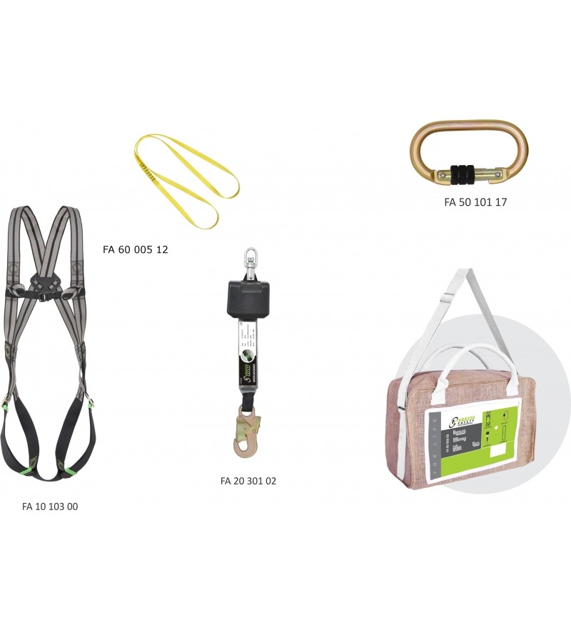 קיט לעבודה על פיגומים עם בולם אישי WORKER 378K