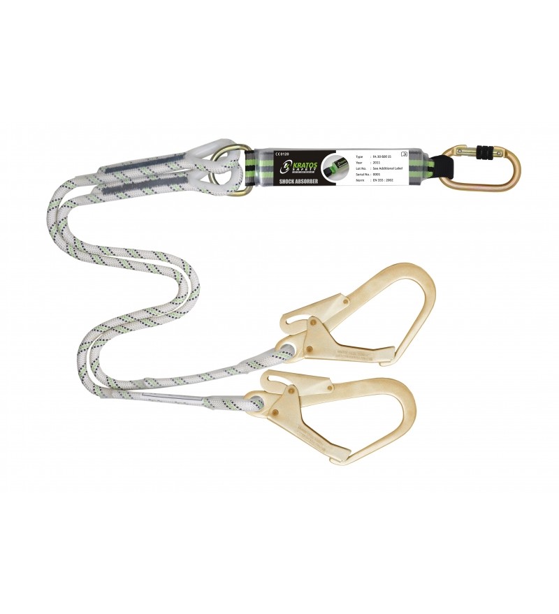 חבל קלוע דו ענפי עם סופג אנרגיה WORKER 357K