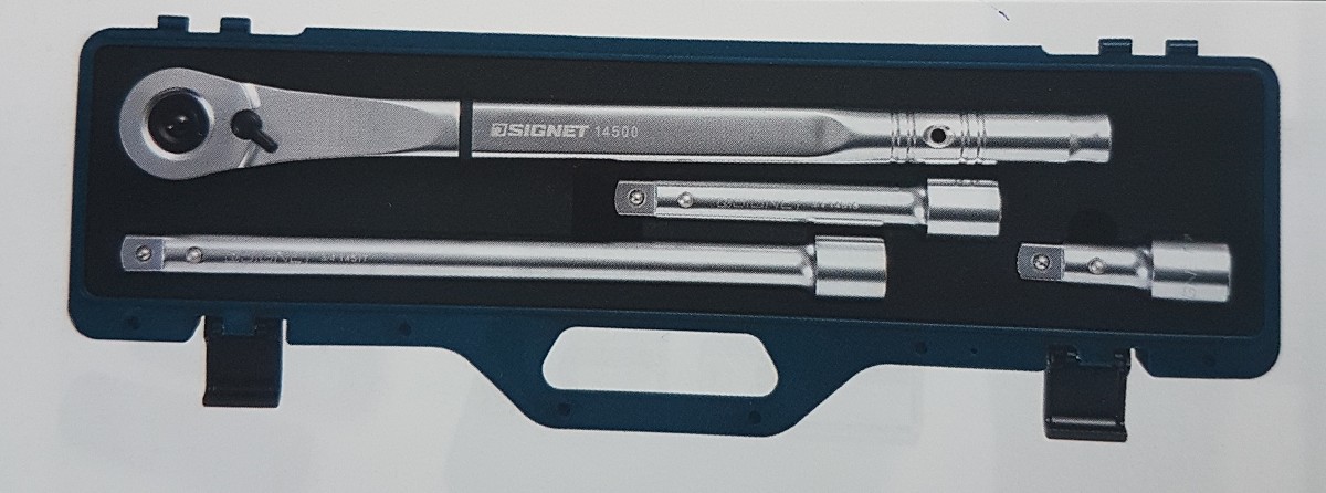 סט רצ'ט H.D 3/4 + מאריכים 4 יחידות signet 14520