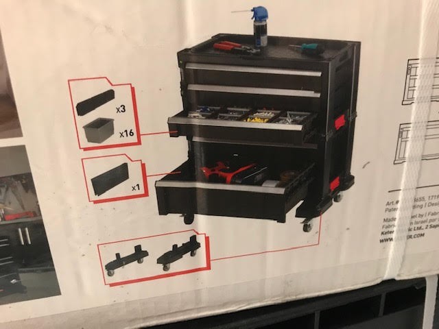 סט מערכת 3 מגירות כתר פלסטיק