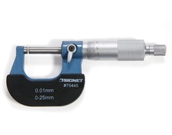 מיקרומטר מקצועי מידה 0-25 מ''מ 75445 Signet