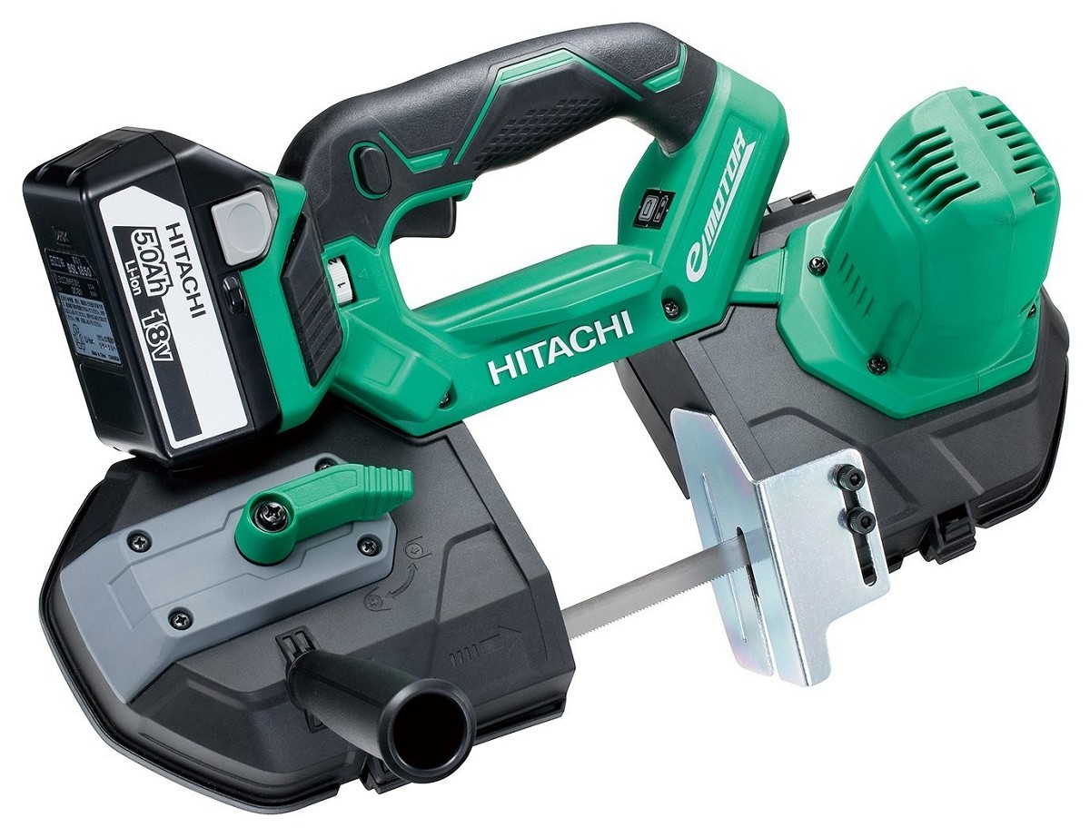 משור סרט נטען לחיתוך צנרת מתכת HITACHI CB18DBL