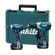 DLX2015X1 סט מברגה/מקדחה + אימפקט נטענות ליתיום MAKITA 18V