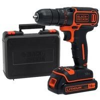 מברגה/מקדחה רוטטת 18V במזוודה BLACK+DECKER BDCHD18K