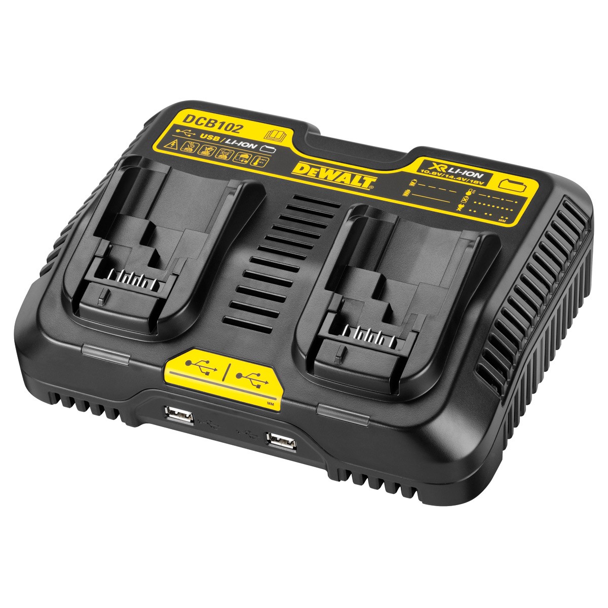 מטען כפול 10.8V-18V DCB102 DEWALT