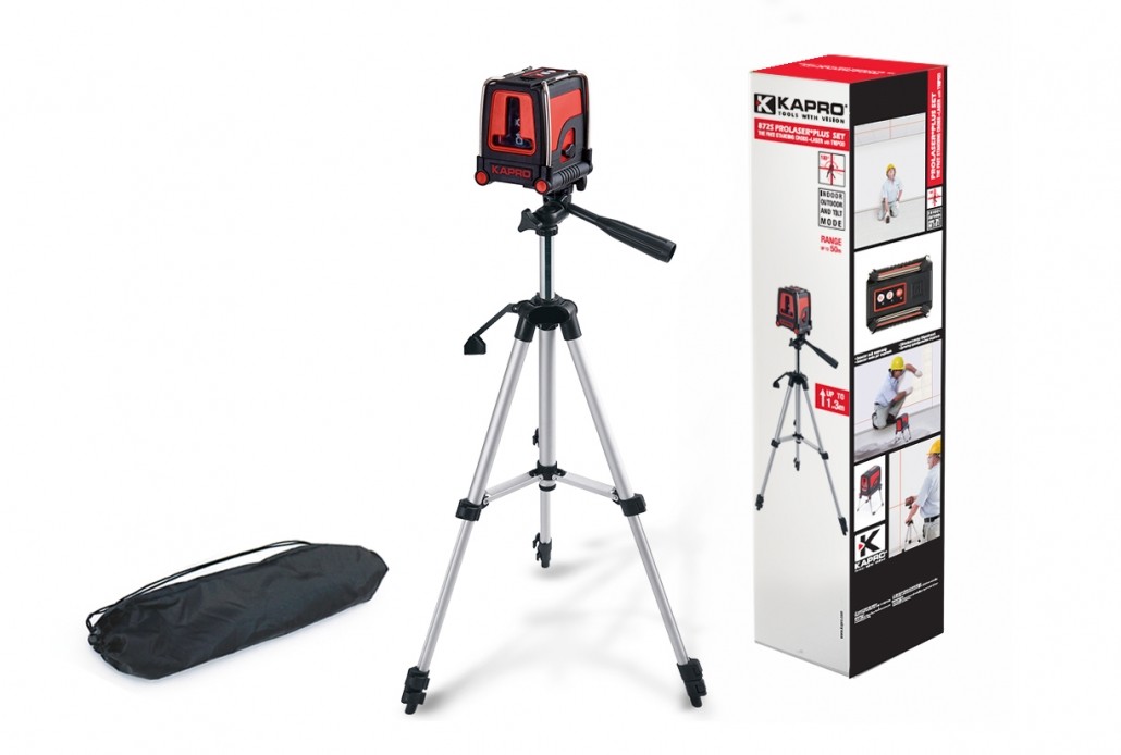 פלס לייזר + חצובה KAPRO S872