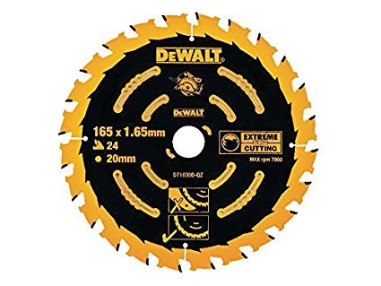 להב למסור עגול לעץ 165/20/24 מ"מ DEWALT