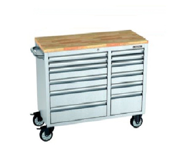 עגלת עבודה 12 מגירות נירוסטה 1050 מ