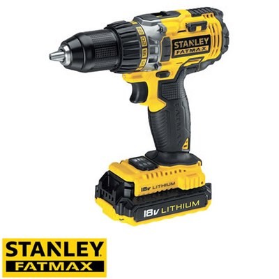 מקדחה /מברגה נטענת 18V סוללת 2AH דגם FMC600D2 מבית STANLEY FATMAX