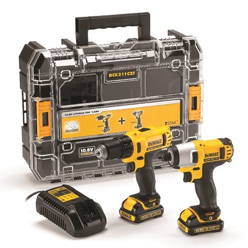 סט מברגות 10.8V בארגז שקוף DEWALT