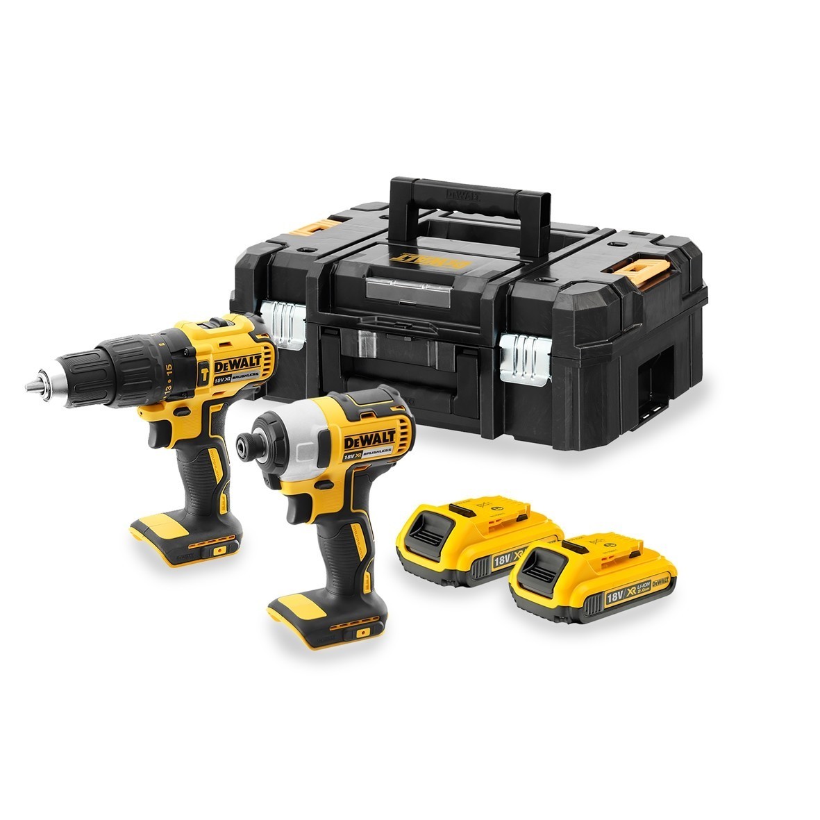 סט מברגה/ מקדחה + אימפקט DEWALT DCK2060M2T 18v