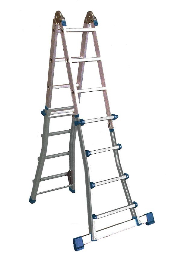 סולם טלסקופי רב שימושי 5 מצבים 4.718 מטר 4*5