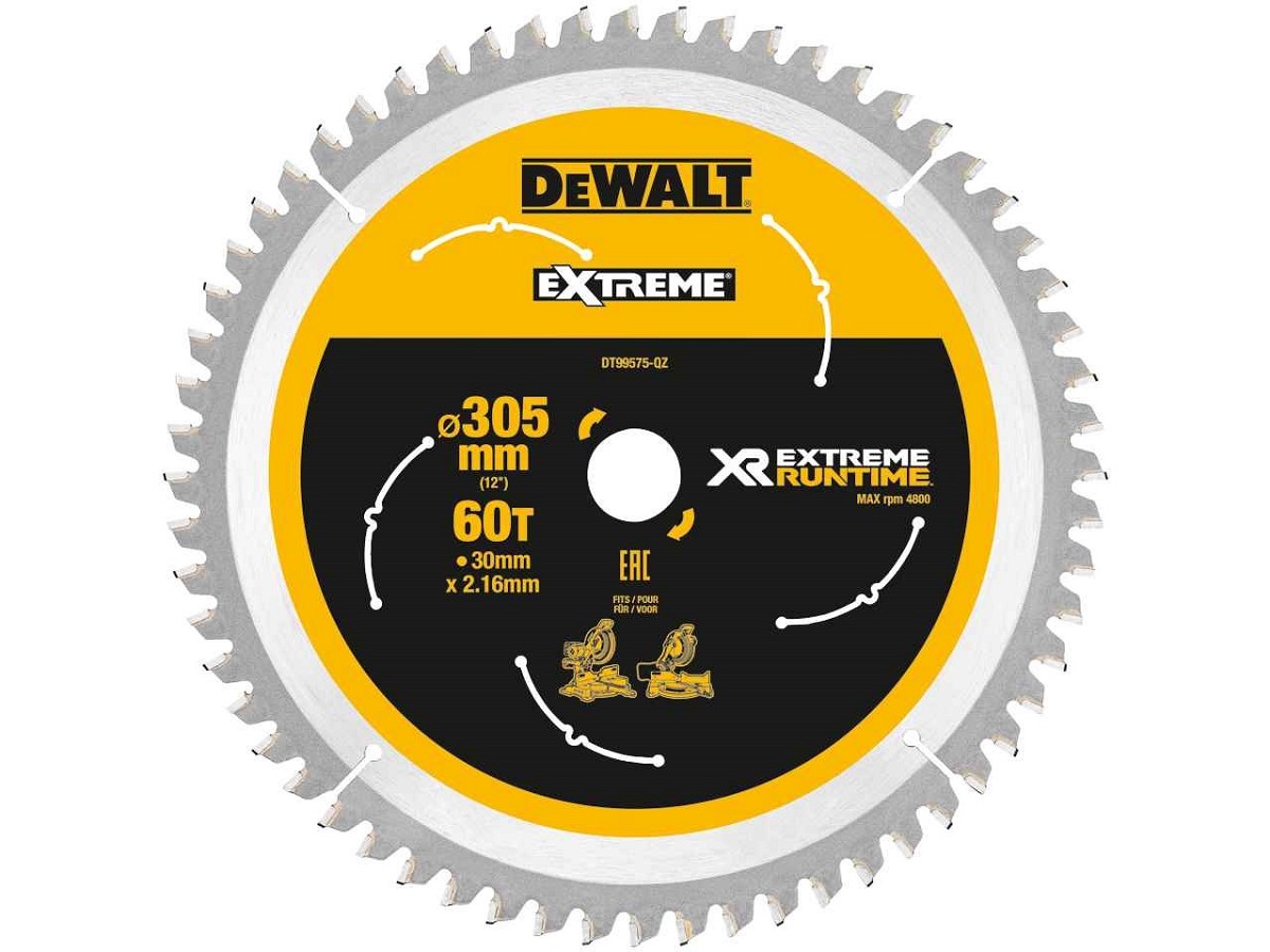 דיסק לחיתוך עץ 305/30/60 DEWALT