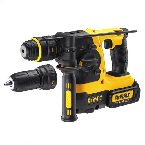 פטישון נטען ראש מתחלף 18V DeWalt DCH213L2