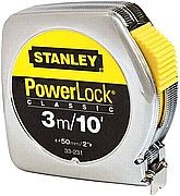 רולטקה 3 מ' אינצ'י 33231 STANLEY POWERLOCK