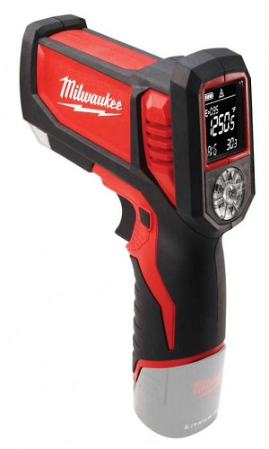 אקדח לייזר למדידת טמפרטורה MILWAUKEE C12LTGH 12v