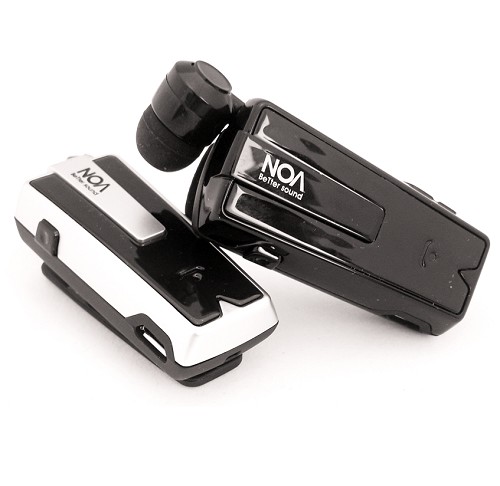 אוזניית Bluetooth "אוזנייה נשלפת" מדגם NOA X9 מבית NOA (צבע שחור/כסף)