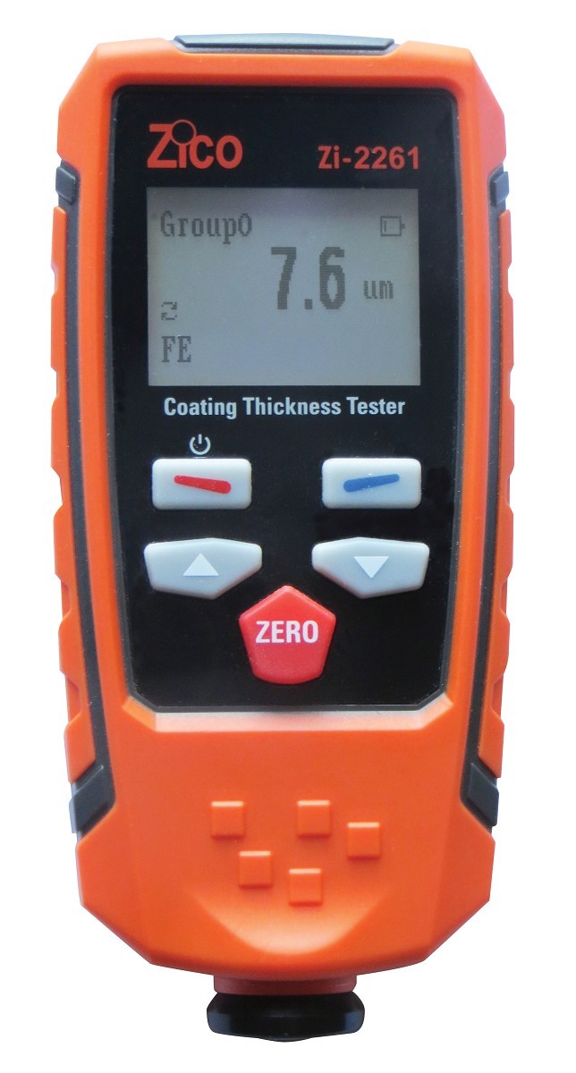 מד עובי צבע/ציפוי למתכת ואלומניום 2in1