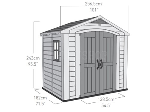 מחסן גינה פקטור 6*8 Factor