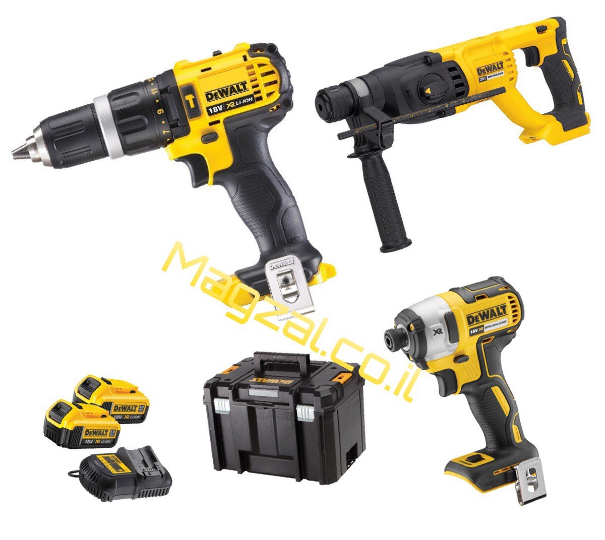 סט 3 כלים נטענים 18V