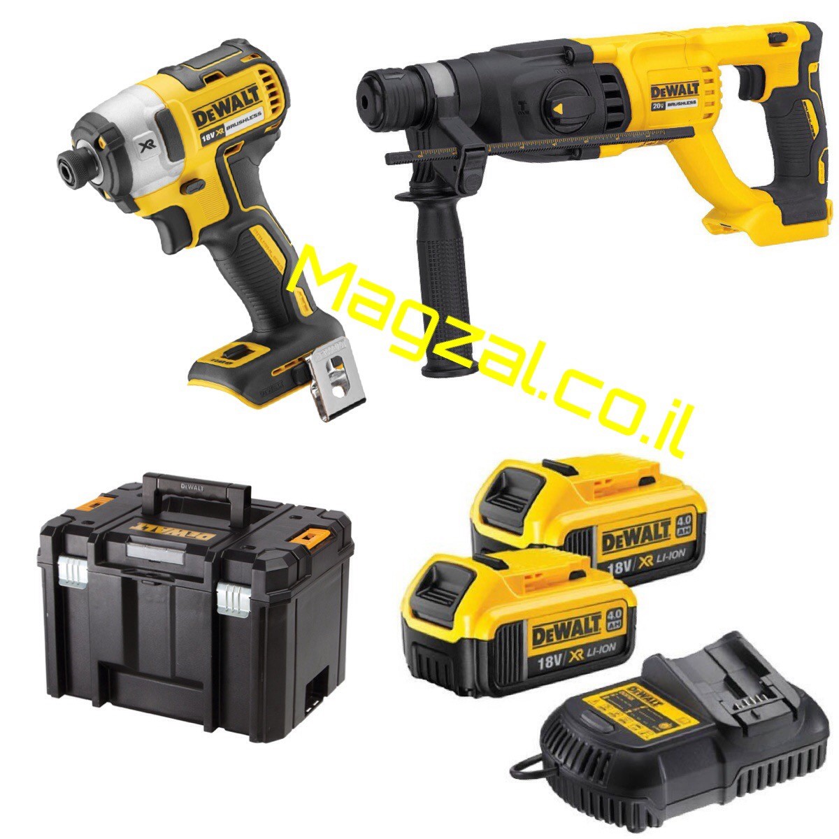 סט 2 כלים נטענים 18V