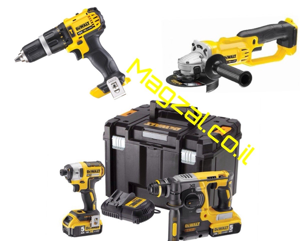 סט 4 כלים נטענים 18V