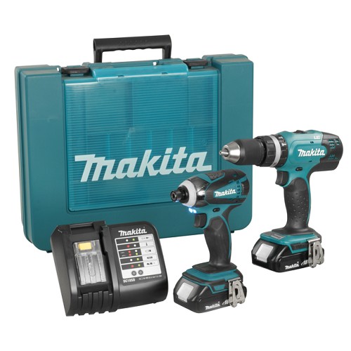 סט מברגה/מקדחה + אימפקט DLX2022YX1 18V makita